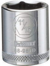 DeWALT DWMT88981OSP Hand Socket, 11/16 in Socket, 3/8 in Drive, 6-Point, Vanadium Steel, Polished Chrome